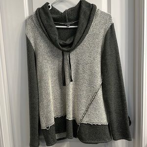 Grey and White Sweater Tunic